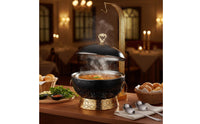 8L Buffet Warmer Easy to Clean Stainless Steel Chafing Dish Rounded Edges Warming Server for Caterers