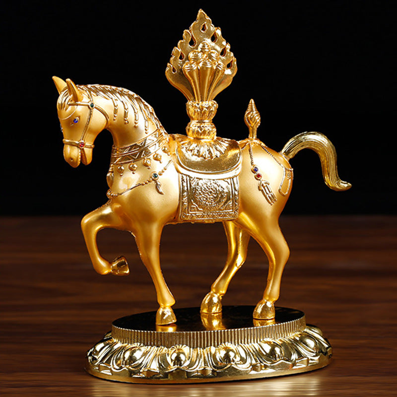 Tibetan Alloy Religious Decorative Figurine for Car or Home