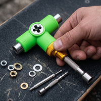 Skateboard T/Y Type Semi-Automatic Ratchet Tool with Socket Wrench for Skateboarding