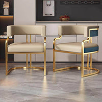 Comfortable Minimalist Salon Chair Ergonomic Design Upholstered Armchair Easy to Clean for Reception Area, Negotiation Room