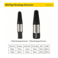 4 Pieces Screw Extractor Set Compact and Portable Broken Screw Extractor Set