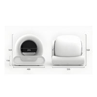 Electric Automatic Cat Litter Box Easy to Clean Automatic Litter Box Quiet Pet Supply Compact for Apartments