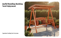Weather-Resistant 2-Seater Canopy Swing High Weight Capacity Outdoor Furniture Sun Shielding Hanging Bench Reinforced Design for Couples, Families, Garden, Backyard, Patio, Porch