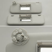 Grey Car Visor Replacement OEM-Style Sun Visor with Mirror OE Standard Auto Parts Easy Installation for Commuters