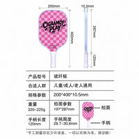 Fiberglass Pickleball Paddle Set with Carbon Fiber Honeycomb Core