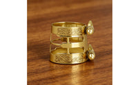 Saxophone Ligature Adjustable Screw Sax Instrument Connector Ligature Easy Installation Oscillator Holder for Stage Performance