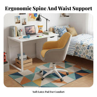 Woven Seat Armchair Nordic Design Dining Chair Comfortable for Kitchen, Renters