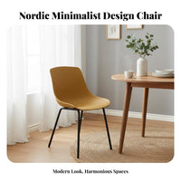 Hollow-openwork rearrest Chair Nordic Design Home Seating Easy to Clean for Families