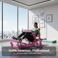 4 Pieces Hack Squat Machine Combo Ergonomic Padding Glute Activation Machine Machine Heavy-Duty Construction Multi-Function Strength for Men