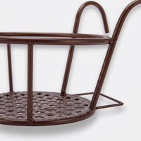 Garden Fence Hanging Plant Basket for Balcony Planters for Railing, Iron Planter with Thickened Grid, Metal Hanging Fence Planters, Modern