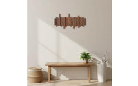 Piano Key Coat Rack Modern Design Wooden Flip down Hook Rack Multi-Functional