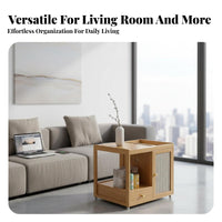 Mobile Tea Table Multi-Functional Rolling Tea Serving Trolley Multifunctional Sofa End Table on Wheels for Homeowners, Seniors, Small Areas, Bedroom