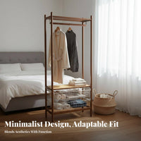Rolling Clothes Organizer complimentarystanding Garment Stand Easy Assembly for Retailers