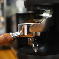 Italian E61 Espresso Machine Portafilter Double Shot Stainless Steel Wood Handle Universal Single Spout 58mm