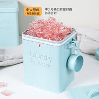 Metal Storage Bucket with Flip Lid for Kitchen Organization