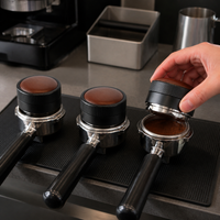 Gravity Coffee Tamper with Automatic Height Adjustment, 304 Stainless Steel