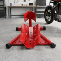 Motorcycle Front Wheel Stand Welded   Frame Motorcycle Wheel Chock Metal Vehicle Storage for Workshop