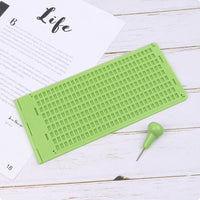 Plastic Foldable Braille Board Metal Tip Accessibility Tool for Blind People