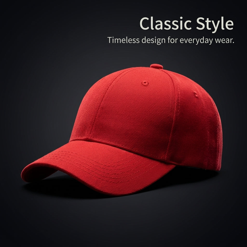 Embroidered Baseball Hat for Men, Polyester Sports Visor with Sun Protection, Lightweight Golf Headwear for Outdoor Activities, Adjustable Design
