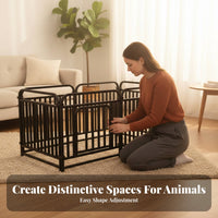 Customizable Suction Pad Fence Anti-Push Design Pet Containment System Reinforced rods Tooleffortless Assembly for Doorway