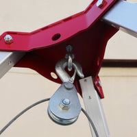 Retrieval Tripod with Winch Portable Aluminum Retrieval Tripod Foldable Lifting Hoist for Utility Workers, Confined Space