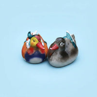 2 Pieces Floating Duck Statue Water Decoration Duck Pair Ornament Easy to Place