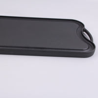 Rectangular Uncoated Iron Teppanyaki Grill Pan Japanese Double-Ear Frying Pan Cast Iron Grill Pan Steak Pan Frying Pan