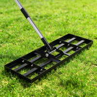 Lawn Leveling Rake Heavy Duty Soil Leveling Rake Adjustable Height for Garden