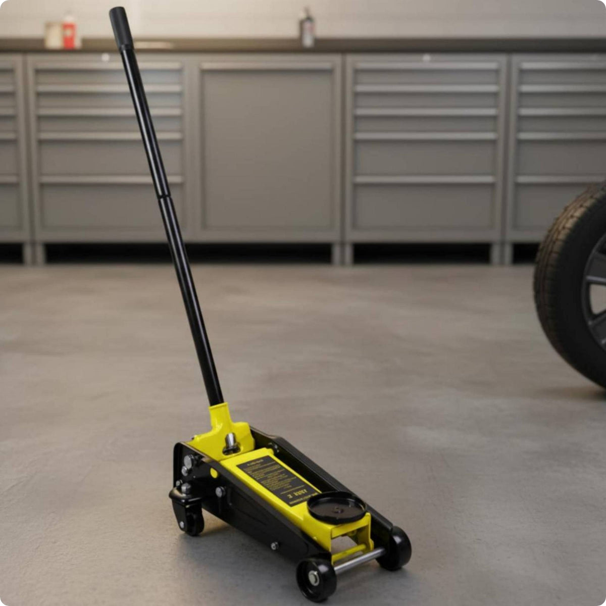 3 Ton Floor Lift Manual Pump Vehicle Tool Compact for Workshop