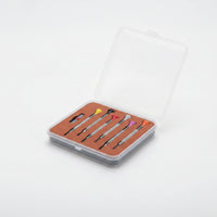 6 Pieces Precision Screwdriver Set with Case Knurled Watchmaker Screwdriver Set Portable Hand Tools for Watchmakers