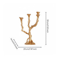 Multi-Arm Candle Holder Artistic Design Multi Arm Candle Stand Stable Base Table Ornament