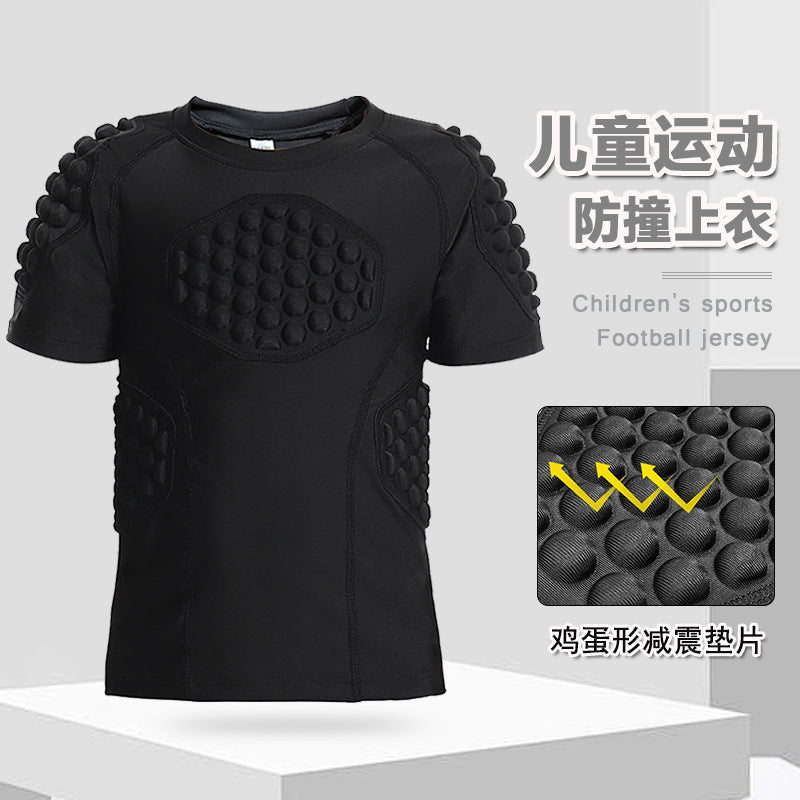 Kids Baseball Protective Short-Sleeve Training Shirt for Ball Sports