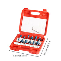 12 Pieces Wood Router Set Carbide Tipped Router Set Precision for DIYers