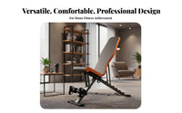 Full Body Workout Adjustable Weight Bench Heavy Duty Multi-Functional Exercise Bench Thick Padding Roman Chair Stable Design for Bodybuilders, Weightlifters, Home Gym, Strength Training