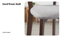 Wooden Highsupport Stool Nordic Counter Stool Seating Utilitarian Design With Rear Supportrest for Cafe Owners, Reception Area