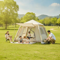 Easy Setup Freestanding Inflatable Cabin Tent Waterproof Air Tent with Awning Quick Inflating Shelter for Families