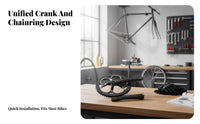 52T Single Chainring Crankset Lightweight Folding Bike Crankset Cycle Chainwheel with Double Guard Easy Installation