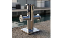 Boat Bollard with Cross Head Mirror Polished Cross Bollard Heavy Duty Mooring Cleat for Marinas