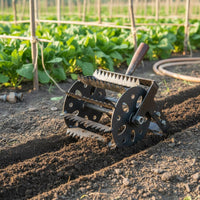 Hand Push Hoe Easy Assembly Push Weeder Adjustable Long Handle for Farm