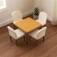 5 Pieces Dollhouse Dining Room Set Easy to Display for Pretend Play