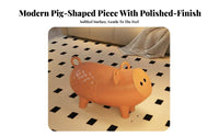 Cartoon Pig Side Table Multi-Functional Creature Storage Box Large Capacity 40L