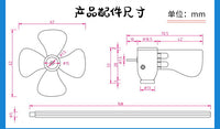 Small Wind Turbine Generator with White LED Micro Wind Power Self-Illuminating Windmill Model