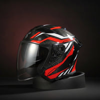 Full-Face Helmet Glossy Carbon Fiber Helmet Lightweight Aerodynamic for Motorcyclists, Motorcycle Riding, Daily Commuting