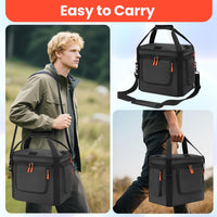 Portable Power Supply Storage Case with Adjustable Shoulder Strap, Padded Pocket, Side Zipper, External Generator Cover Storage Bag