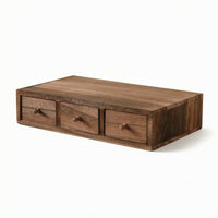 Caja De Almacenamiento De Escritorio Con Cajones Compacto Wooden Storage Box