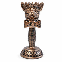 Lion Sculpture with Crown Decorative Lion Statue with Crown Majestic