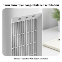 Desktop Misting Fan Quiet Twin Fan Humidifier Low Noise Portable Water-Cooled Climate Control Device for Students, Office Workers, Dorm Room, Bedroom