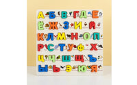 Educational Puzzle Board with 3D Letters Colorful Puzzle Board with Letter Blocks Tactile Matching Game Interactive for Toddlers