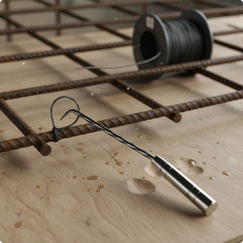 Steel Bar Tie Hook Steel Reinforcement Bar Wire Tying Tool Lightweight for Construction Workers