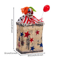 Clown Red Balloon Balloon Operated Bouncing Clown Decoration